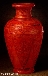 Bamboo colour vase of wood, Qing