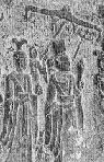 Religious procession, Relief from the Longmen Caves